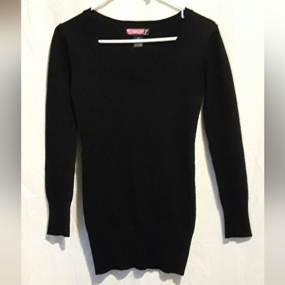 Say what? black extra small sweater
